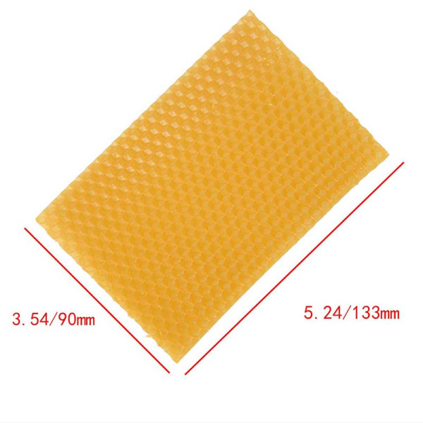 10 stk Yellow Honeycomb Foundation Bikubevoksrammer Biavler Yellow 10Pcs