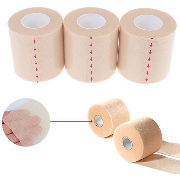 3 stk 6CM*20M PU-skumbandage albue- og knæbeskyttere Filmskumunderlag Yellow one size