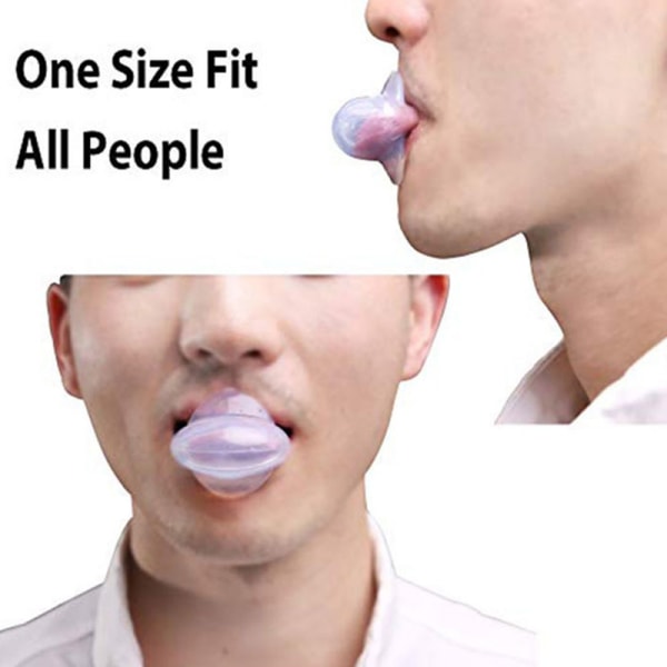 1PC Silikone Anti Snorken Tongue Device Sleep Apnea Aid Stop Sn Transparent onesize