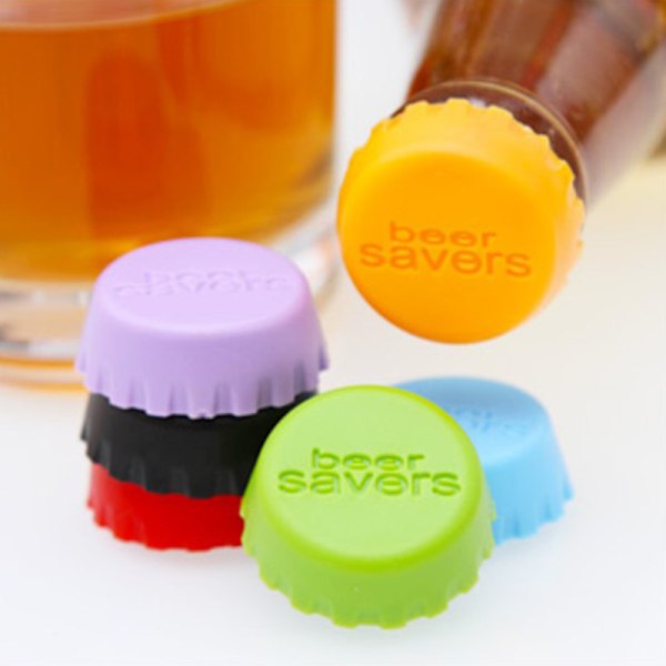 12st Återanvändbara silikonkapslar Cover Soda Cola Lock Wi Multicolor 12pcs