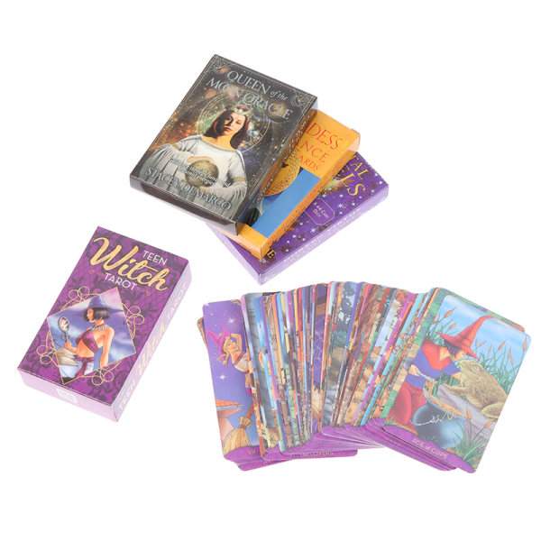 Witch Tarot Cards Tarot Deck Fortune Taling Sjælden vintage Oracl NO.177 F