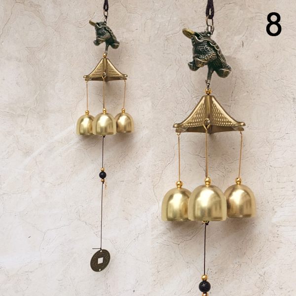 Antik Wind Chime Kobber Yard Have Udendørs Living Dekoration 8 one size