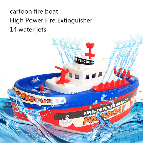 Elektrisk Plastic Mini Marine Patrol Blinkende Lys Sound Boat M grey A