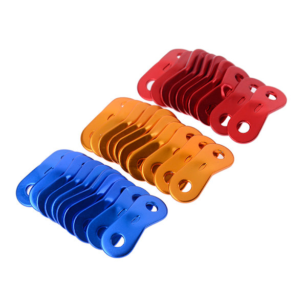 10 Stk Udendørs camping snor løbere reb strammere telt fyr lin Red 10pcs