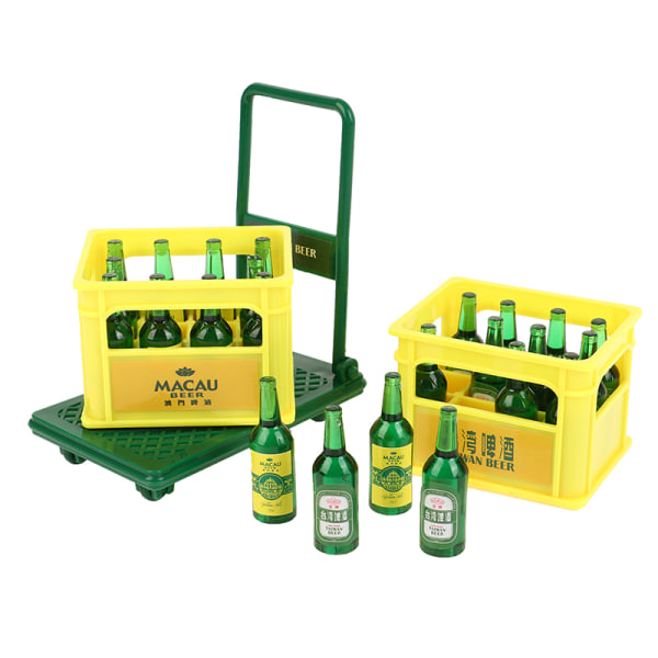 1/12 Dollhouse Simulation Beer Trolley Toys Mini Beer Model Dol A2 one size