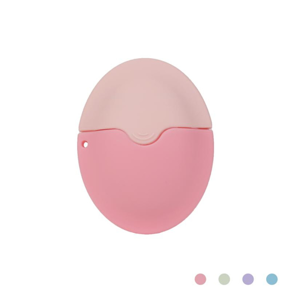 Oval Solkräm Roller Applikator Silikon Roll On Svamp Applikator Pink