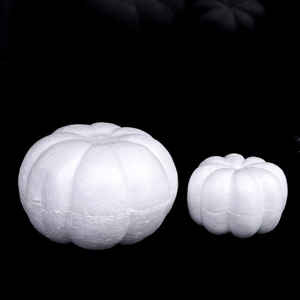 Skum Græskar Hvid Blank Halloween Jul Simulering Græskar 13cm