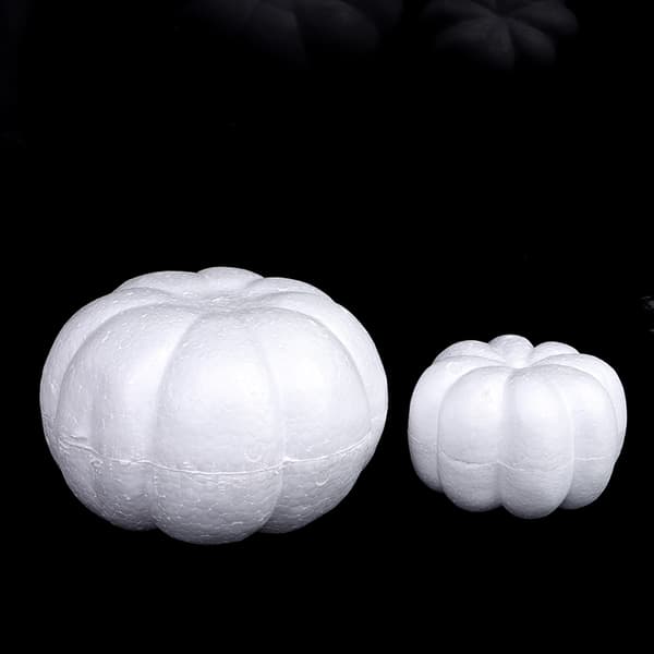 Skum Pumpa Vit Blank Halloween Jul Simulering Pumpa 13cm