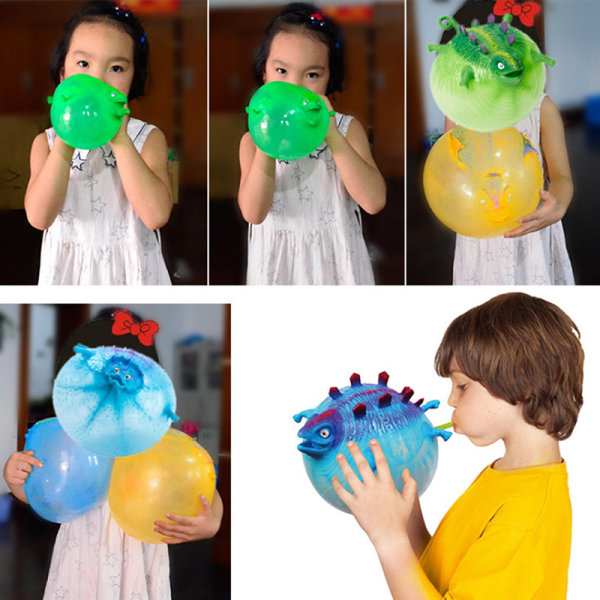 1 st Toy Antistress Uppblåsbar Animal Toy Mjuk Ball Ballong Toy Random Color one size