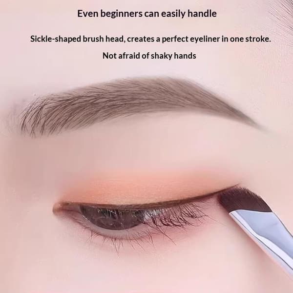 3 st uppgraderad Blade Eyeliner Brush Ultra Thin Fine Angle Flat De one size