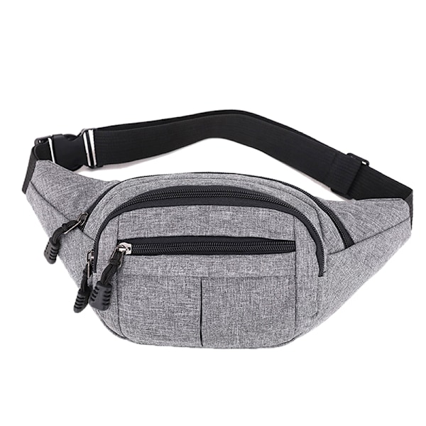 Män Midjeväskor Nylon Sport Fanny Bags Pojk Drop Leg Bags Hip Bum Blue