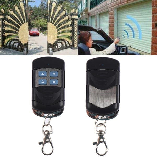 1st 4 knappar 433MHZ Rolling Code Gate Garagedörröppnare Cloni one size