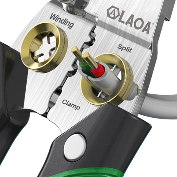 Multifunksjonell Wire Stripper i Rustfritt Stål 8 i 1 Kabel Elektrisk Silver