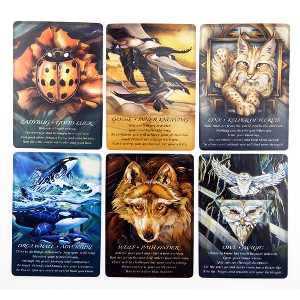 Spirit of the Animals Oracle by Jody Bergsma Oracle Cards Playi Multicolor one size