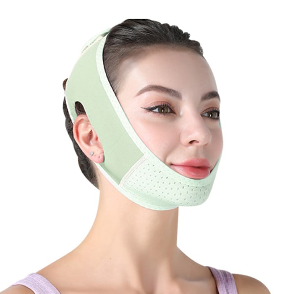 Kasvot V-linjan laihdutusnaamio Vyöhihna Double Chin Lifting Cheek Green onesize