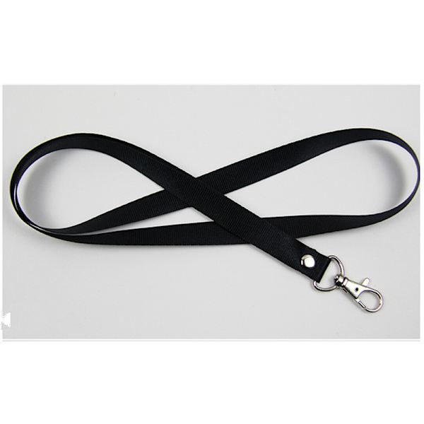 Halsstropp Snørebånd Safety Breakaway For ID Navneskilt Holder Ke Black 1pcs