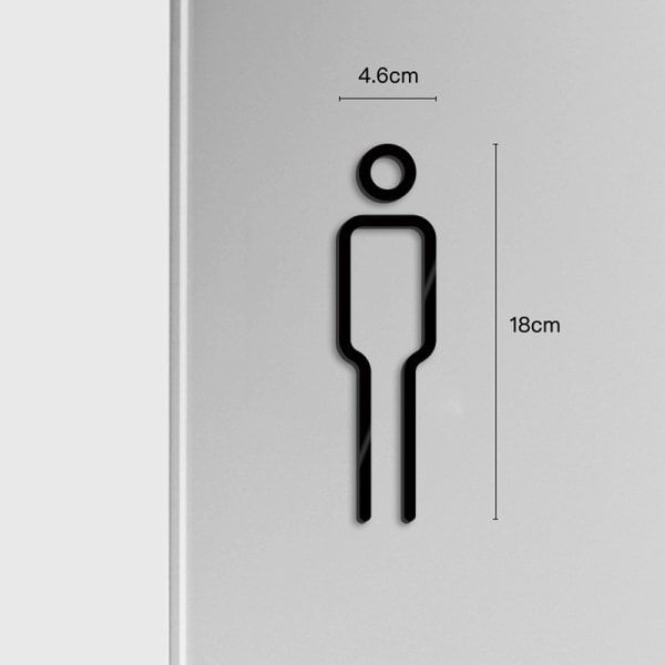 WC-kylttilevy rintaliivit Pesuhuoneen oven seinätarra Wc Hol Gold 2Pcs