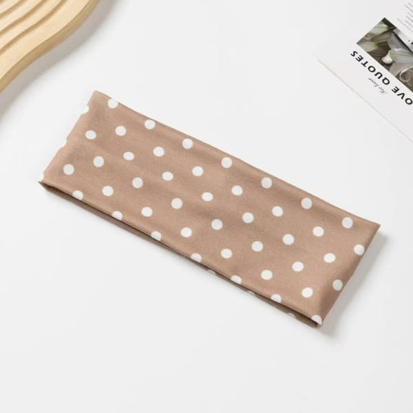 Retro Boho Breeze Wind Dot Stretch Damhårband n Ins Wide A1