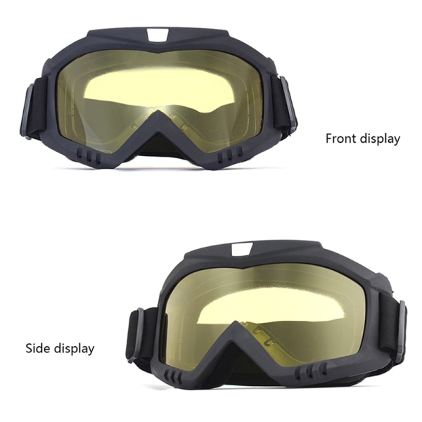 Airsoft Tactical Goggles 3 Lens Vindtæt Støvtæt Shooting Mo E E