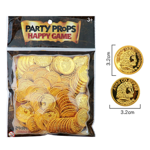 100 kpl Poker Casino Chips Kolikko Kullattu muovi Espanjalainen Tre Gold ONESIZE