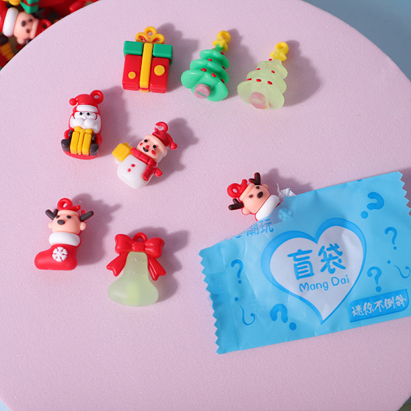 10 st Miniatyr Jul Blind Bag Leksak Mini Simulering Liten G A2