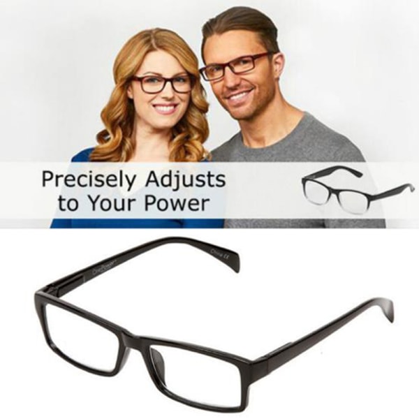 One Power Lesebriller Autojustering Bifocal Presbyopia Gla Black one size