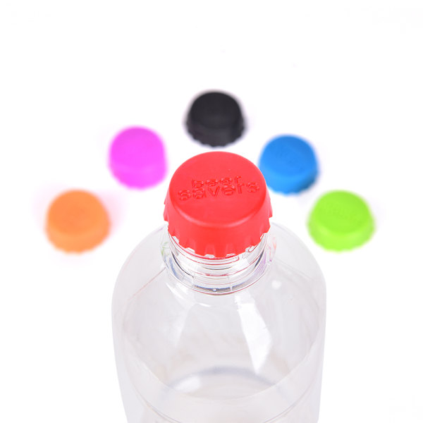 12st Återanvändbara silikonkapslar Cover Soda Cola Lock Wi Multicolor 12pcs