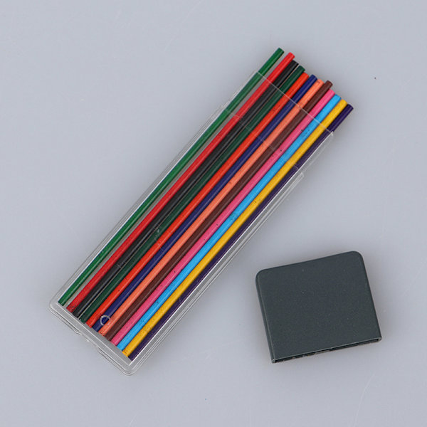 2,0 mm 2B Fargeblyant Bly 2 mm Mekanisk Clutch Refill Holde ONE SIZE