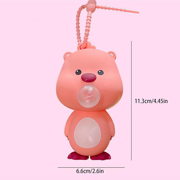 e Loopy Doll  Blås Bubbla Nyckelring Väska Hänge Avkoppling Till Pink one size