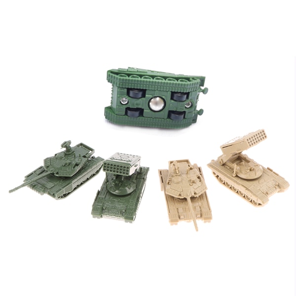 För pojkar 1/4PCS 1/144 T-90MS Tankmodell TOS Military Fighting Multicolor 4PCS