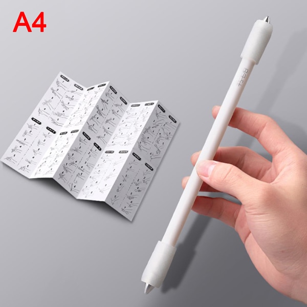 Nyhed Spinning Pen Roterende Gaming Kuglepen For Kids Stu A4 One size