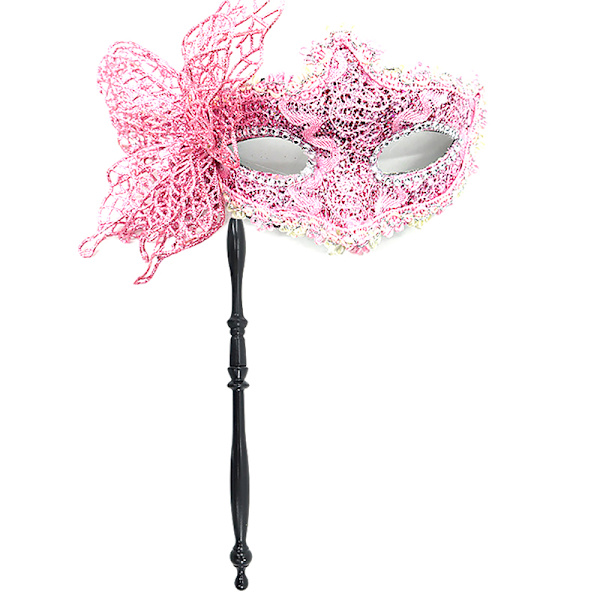 Halloween-juhlamaski pidikeellä iltapuku naamiaiset Pink