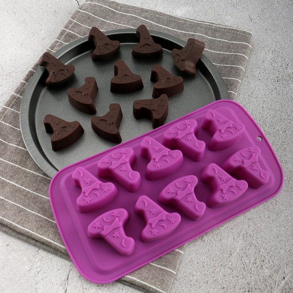 Halloween Form Silikone Cookie Biscuit Kage Bageform Ice Cub 10 Onesize