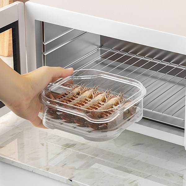 Plastbehållare för förvaring i kylskåp och frys onesize