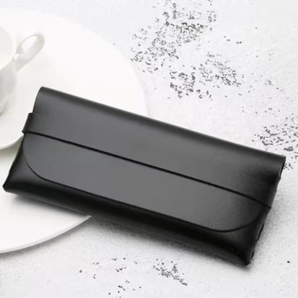 PU læder brille solbrille læsebrille etui blød pose one size