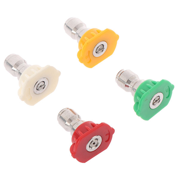 Rustfrit stål Quick Connect højtrykssprøjtespids 0 15 25 4 Red