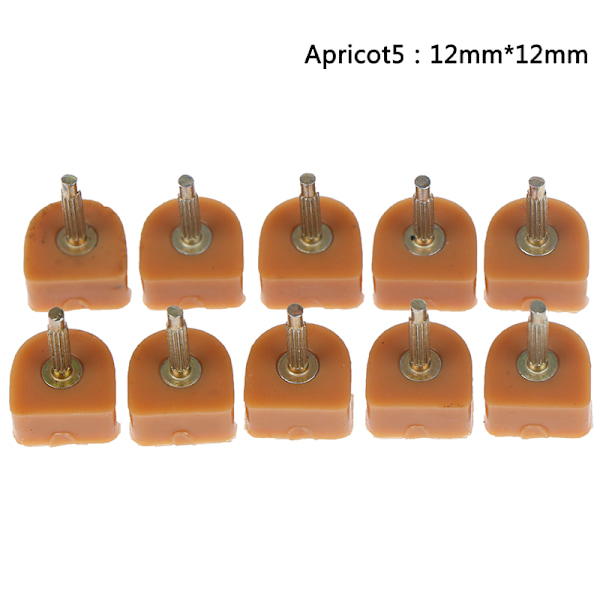 20 stk. Højhælede sko reparationsspidser Taps Pins Dyvellifte Replacem Apricot 12mm*12mm