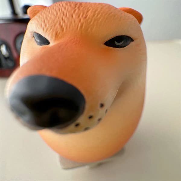 Creative Shiba Inu Realistisk eggform PVC skrivebordsdekor hund og egg 1PC