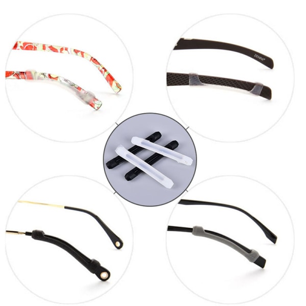2-par bekväma silikonhalkögonhakar för glasögo 9ce8 | Fyndiq