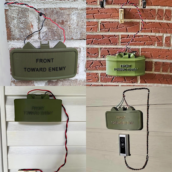 Dörrklocka Present Perfekt För Spelar Streck Och Säkerhet Framåt Enem Green