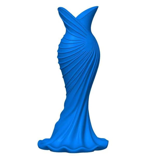 Elegant klänningsformad plastvas modern blomvas hembröllop orange