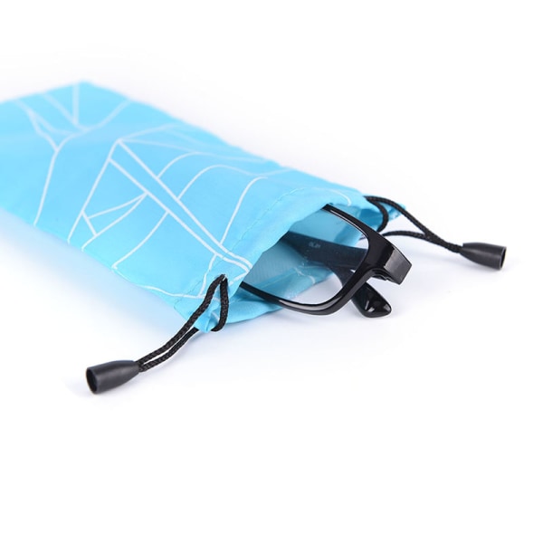 Köp 5st solglasögon väska påse mjuk tyg rengöring optiska glasögon ca |  Fyndiq