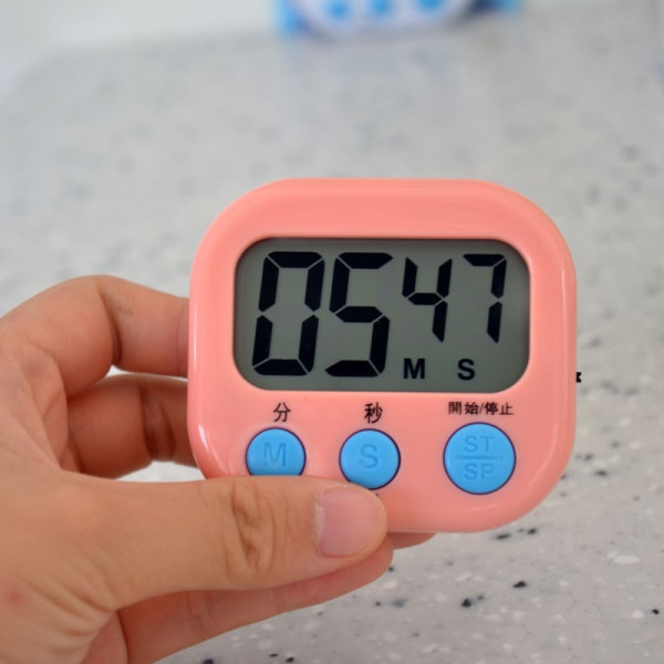 Timer Gym Køkkenpåmindelse Elektronisk timer Digitalt stopur T Grass green 71*22*63mm