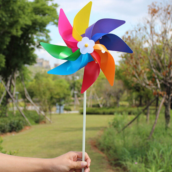 Garden Yard Party Outdoor Windmill Wind Spinner Ornament Decora One Size