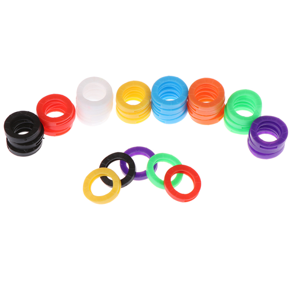 CAP kirkkaat värit ontot silikoni-avaimen suojukset, päälliset avaimenperät Multicolor 96pcs