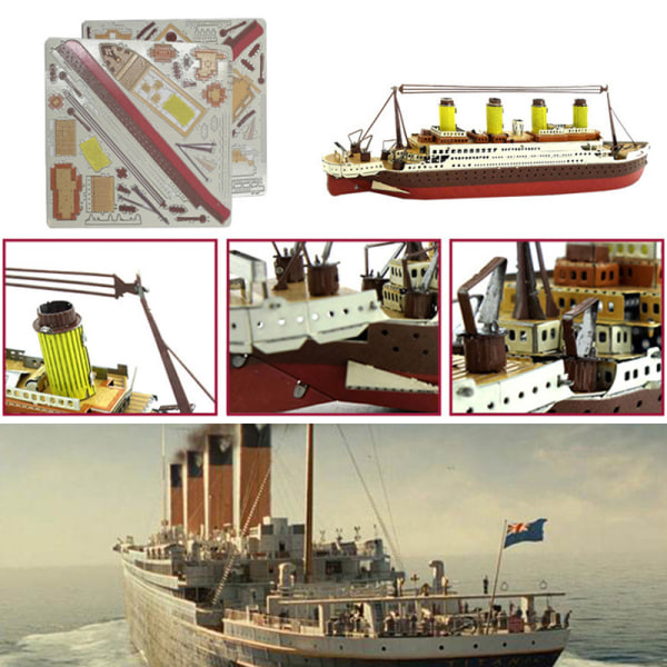 Farve Titanic Puslespil Krydstogtskib Samlede modelsæt børn A oneszie