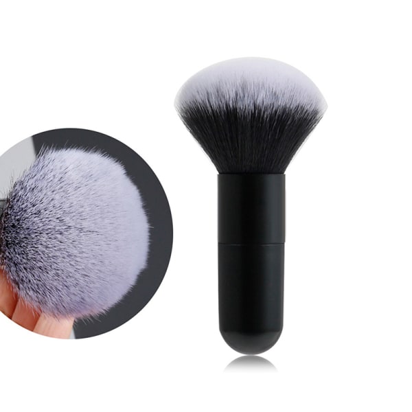 Professionell Powder Face Blush Brush Big Size Foundation Brush Black one size