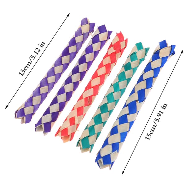5 st DIY Fingerfällor Klassiska Bambufingerfällor Popits-rör 5PCS