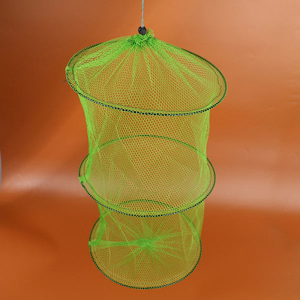 Enkel liten fiskebeskytter nylonduk 3 lag liten meshduk B one size