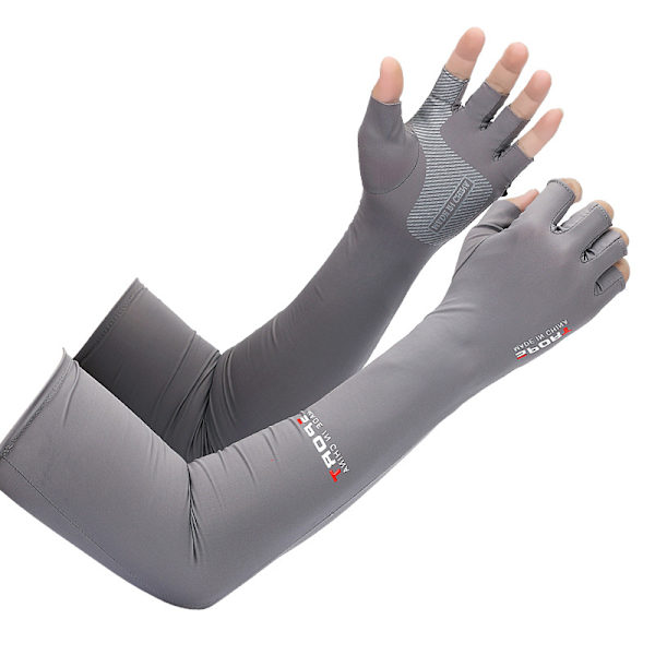 1 Par armermer Sykling Fiske UV-beskyttelse Ishylser Wit Navy blue One Size